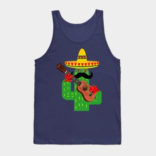 Mexican Cactus with Chili Fingers Tank Top